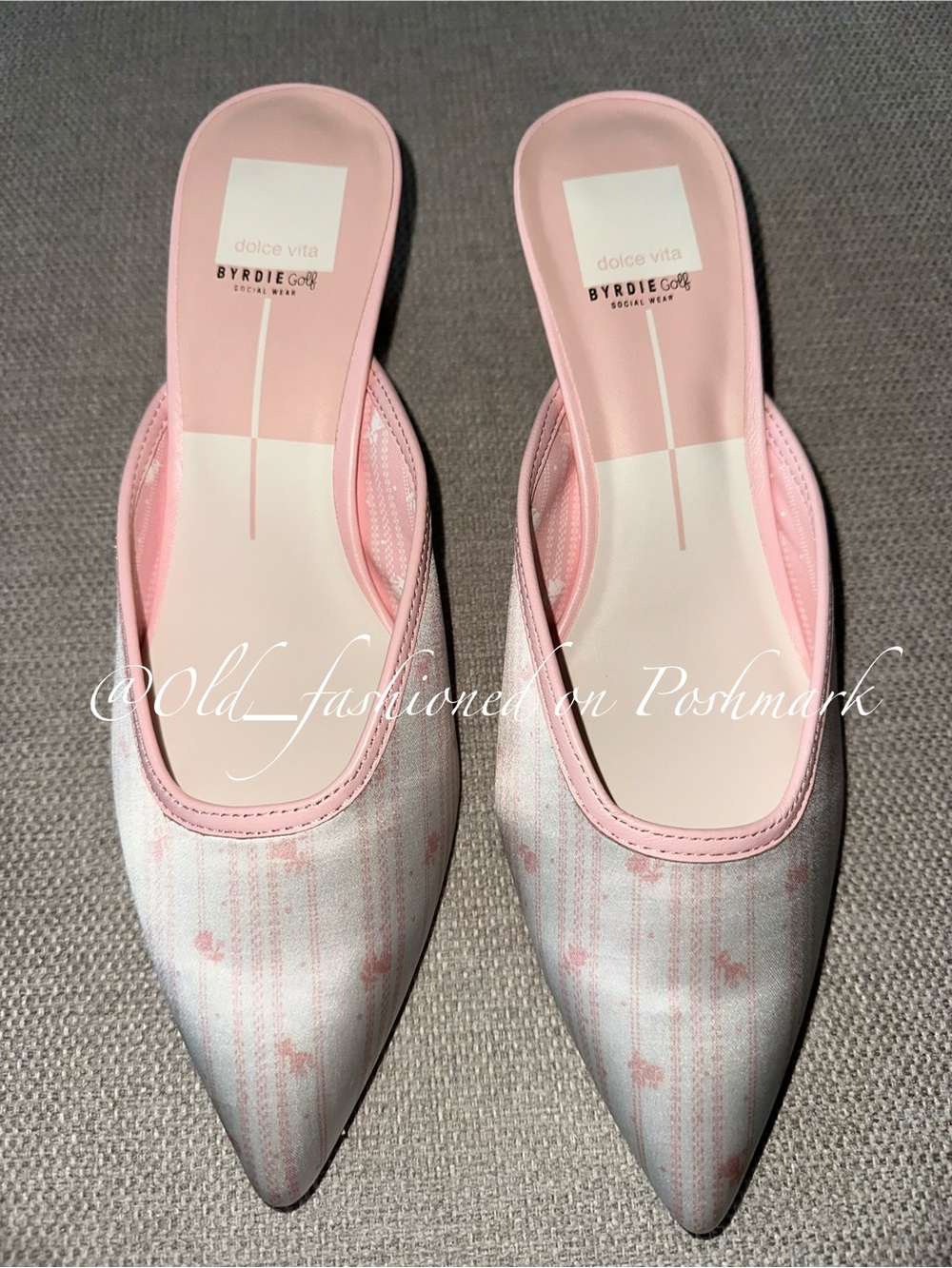 DOLCE VITA Cleo X Byrdies Heeled Satin Mules - Picture 6 of 11